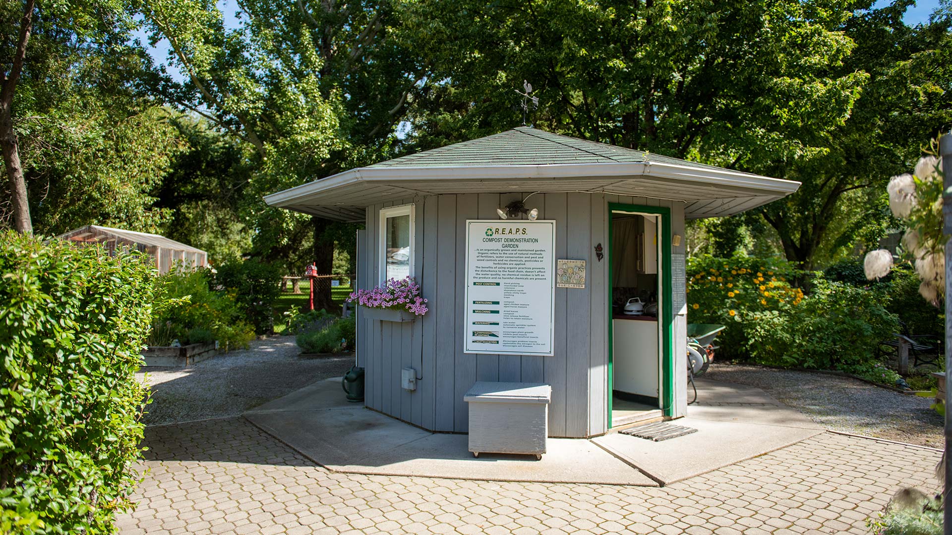 REAPS Compost Demonstration Garden office